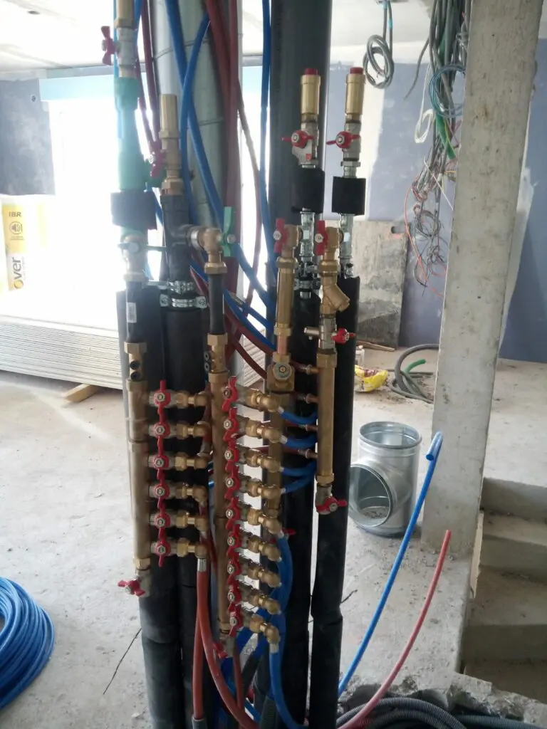 Installation nourrice de chauffage